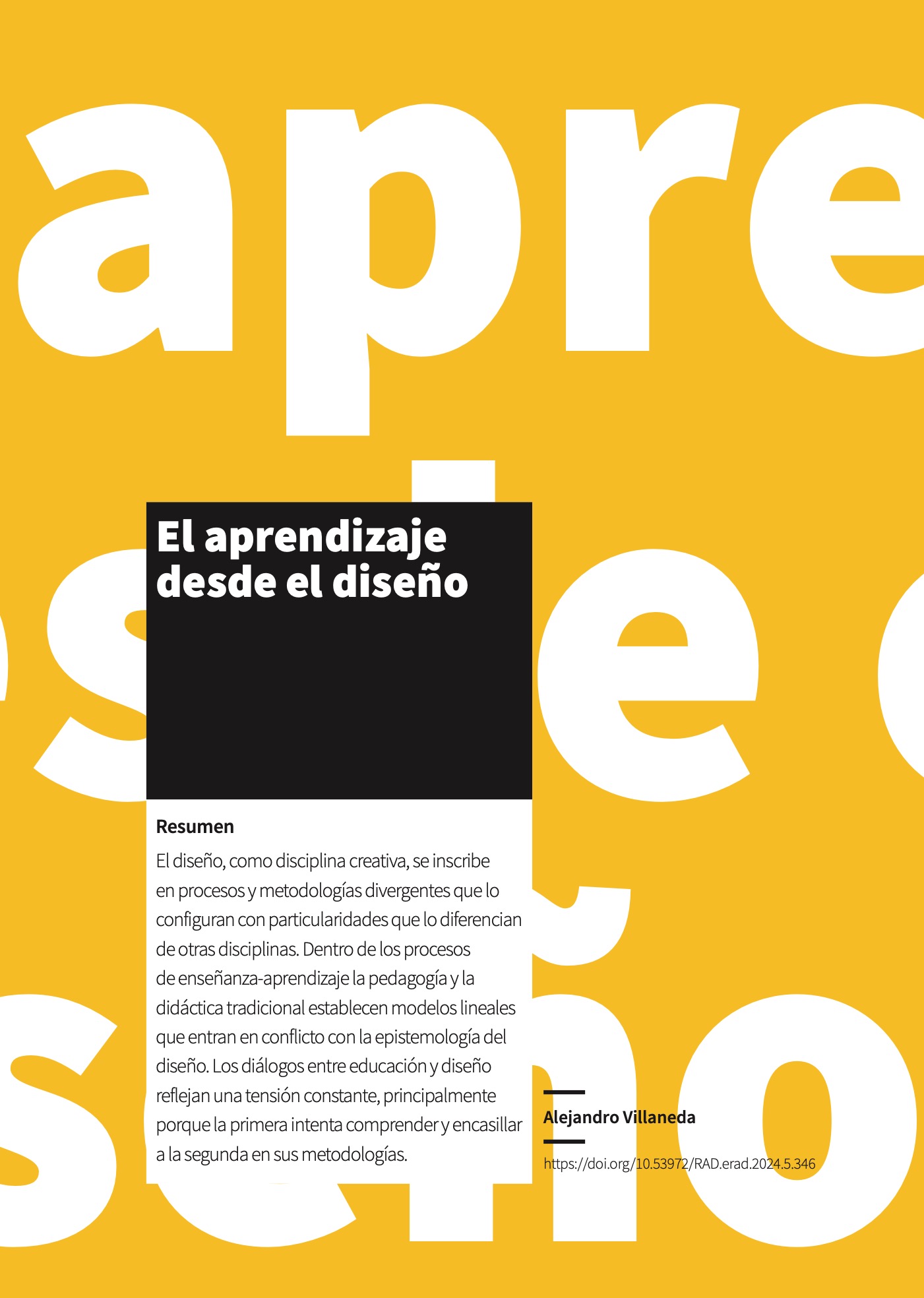El aprendizaje desde el diseño