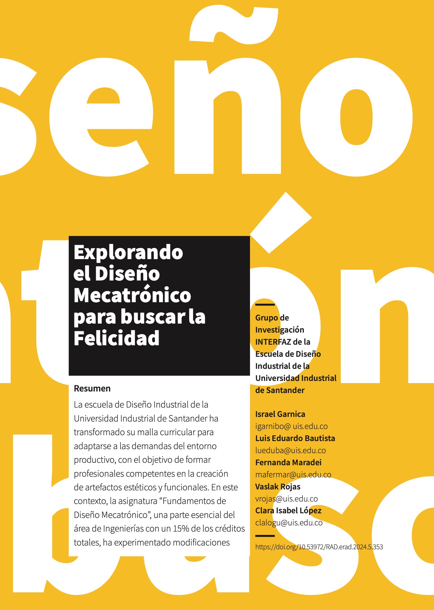 Explorando el Diseño Mecatrónico para buscar la Felicidad
