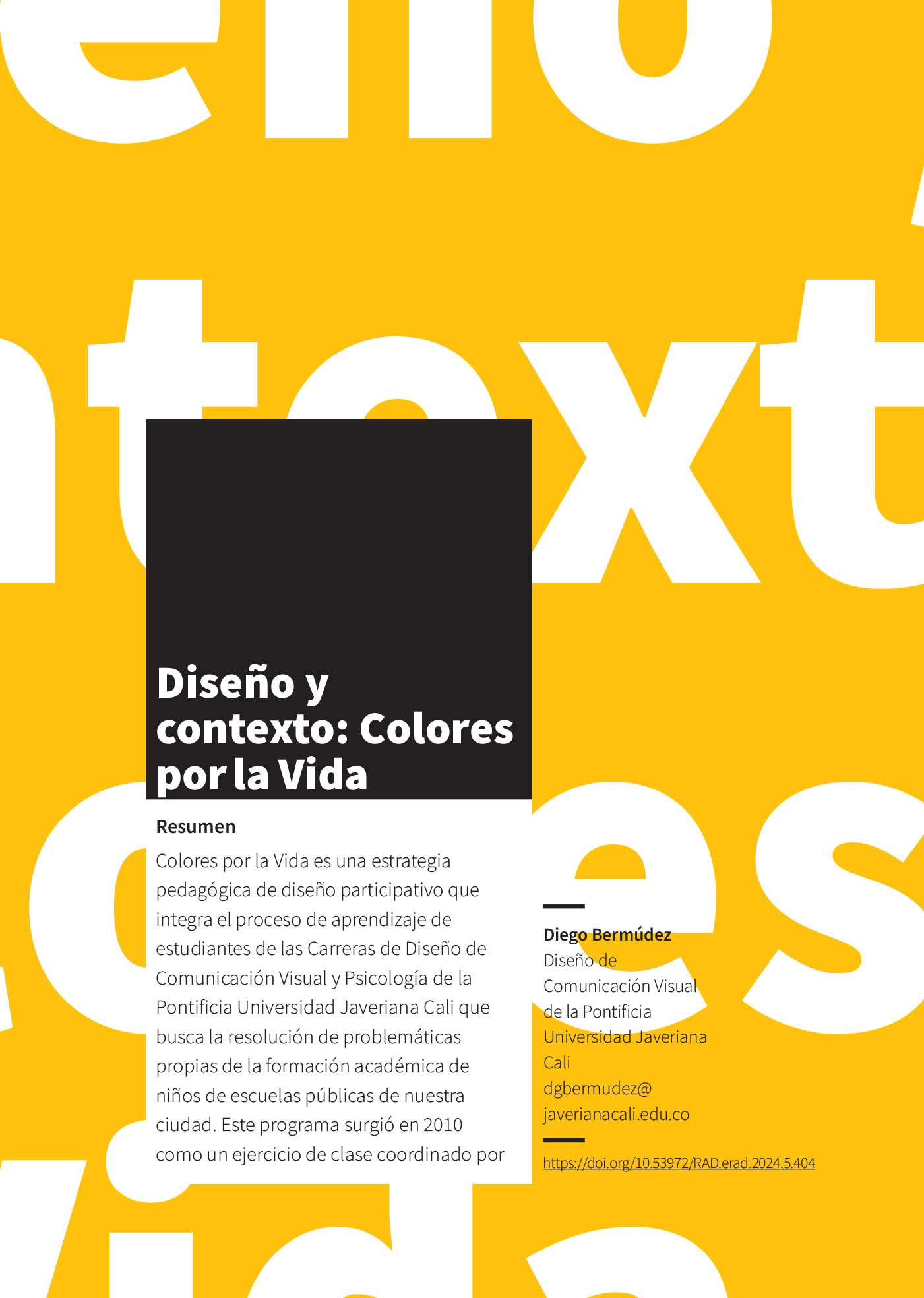 Diseño y contexto