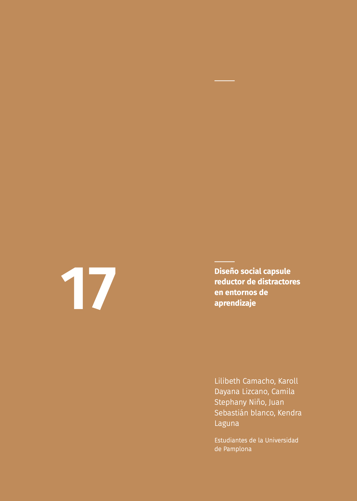 Diseño social capsule reductor de distractores en entornos de aprendizaje