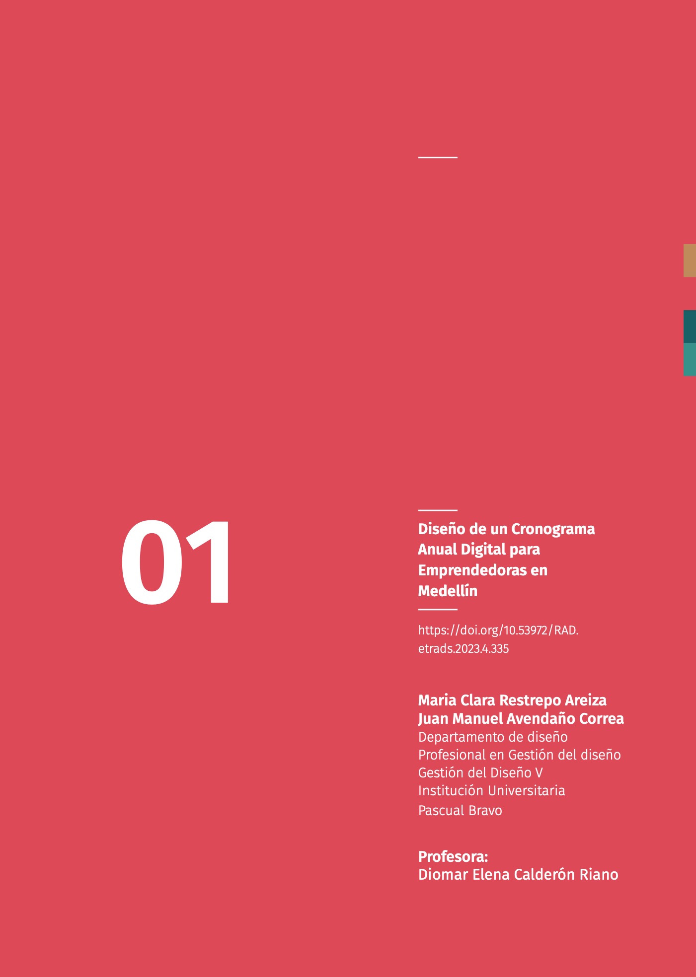 Diseño de un Cronograma Anual Digital para Emprendedoras en Medellín